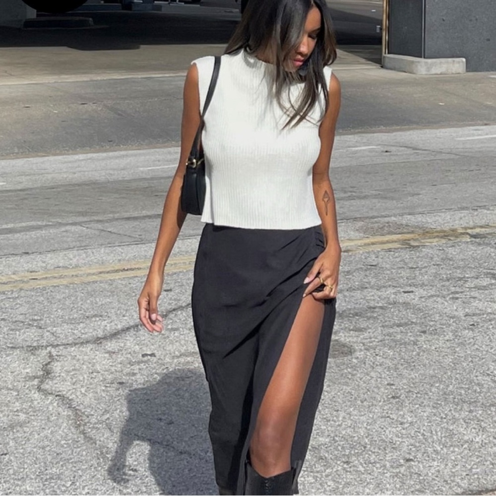 Princess Polly Black Maxi Skirt